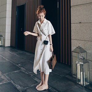 已出货2021夏季新款麻连衣裙（原8605）225-1911（）图片
