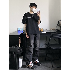 美式ins高街hiphop小众刺绣牛仔裤货号K710P6588，男装牛仔裤，电商A063
