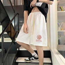 HD74237-P22华夫格短裤男大码宽松五分裤男直筒中裤，男装休闲裤，电商A040