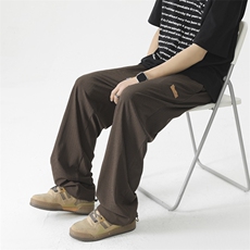 美式高街潮牌宽松阔腿长裤春季百搭直筒复古1109特批37，男装休闲裤，星座718-1