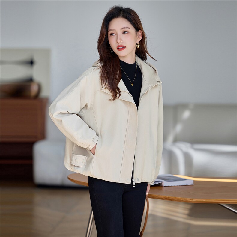 休闲百搭连帽夹棉加厚外套女2025冬季新款宽松显瘦短款派克服棉衣,女装棉衣/棉服,涵誉