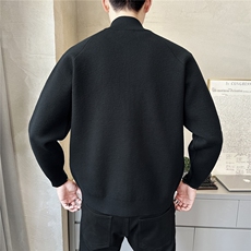 高品质羊毛针织开衫外套秋冬老钱风毛衣休闲百搭上衣K68529-P150，男装针织衫/毛衣，电商A237