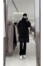 冬季新款棉服基础款百搭连帽中长款过膝外套男D2550-TP95不，男装棉衣，电商A102