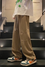 高品质2023春新款港风水洗做旧宽松阔腿休闲裤K306-P68，男装休闲裤，星座914-3