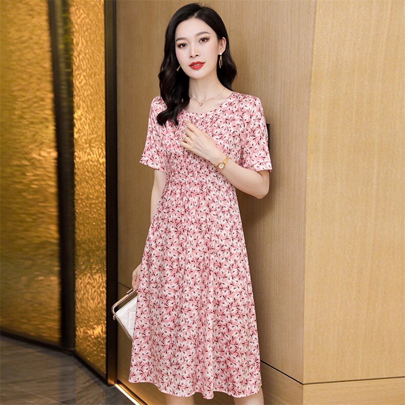 2024夏季新款法式茶歇裙V领收腰系带A字裙显瘦连衣裙长裙女M,女装连衣裙,阿舍尔精品