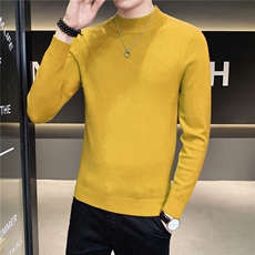 12色纯色毛衣打底衫男秋冬内搭半高领修身针织衫M602特p35，男装针织衫/毛衣，电商D303