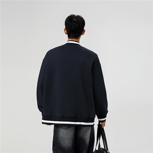 重磅420克boxy短款立领开衫棒球服液态棉爽滑外套男D9899-P68图片