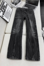 B221美式ins高街暗黑重工艺修身微喇牛仔裤LK26660-特P46控78，男装牛仔裤，电商B221
