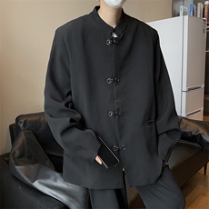 Wt867-P69朝宽松型中式西装外套，男装夹克，星座1501-1