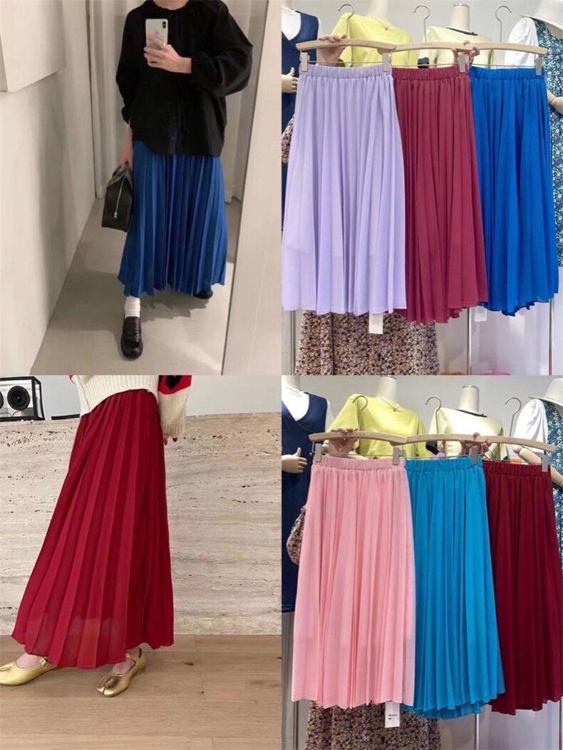 基础款雪纺半身裙，女装半身裙，季尺