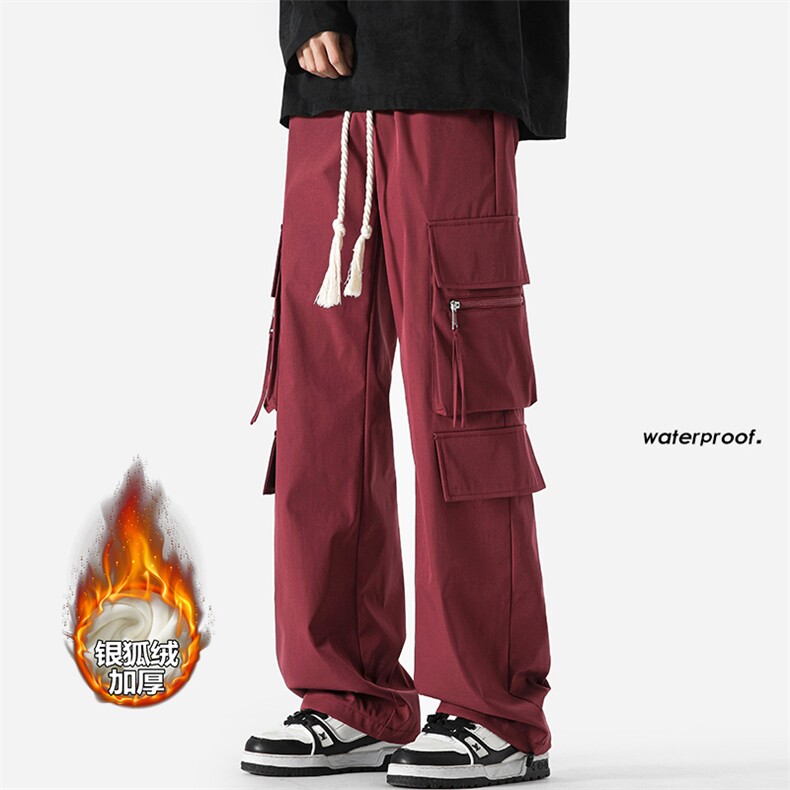 美式机能防水大码加厚加绒冲锋裤男拖地长裤K1305J加绒-特P47控88，男装卫衣，电商A001