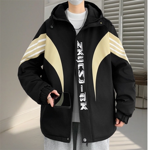 男青年休闲工装加绒夹克加绒加厚夹克棉服保暖外套LH6893-P100图片
