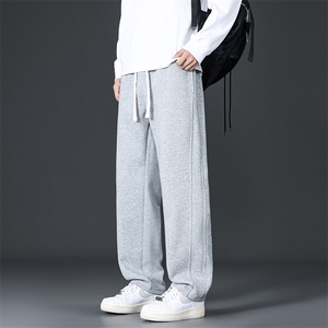 男士卫裤秋季新款直筒宽松百搭垂感阔腿运动休闲长裤Q29169-特P36
