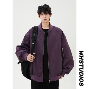 港风日系复古设计感贴袋拼接立领夹克男 XZ213-JK4321-P108控128图片