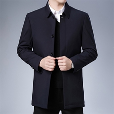 冬季中年男休闲加厚棉衣男翻领中老年爸爸秋冬装外套ZL2058-P150，男装棉衣，电商B212（原钱塘6029）