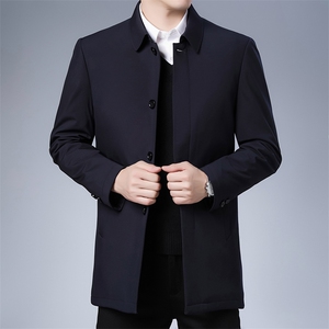 冬季中年男休闲加厚棉衣男翻领中老年爸爸秋冬装外套ZL2058-P150图片