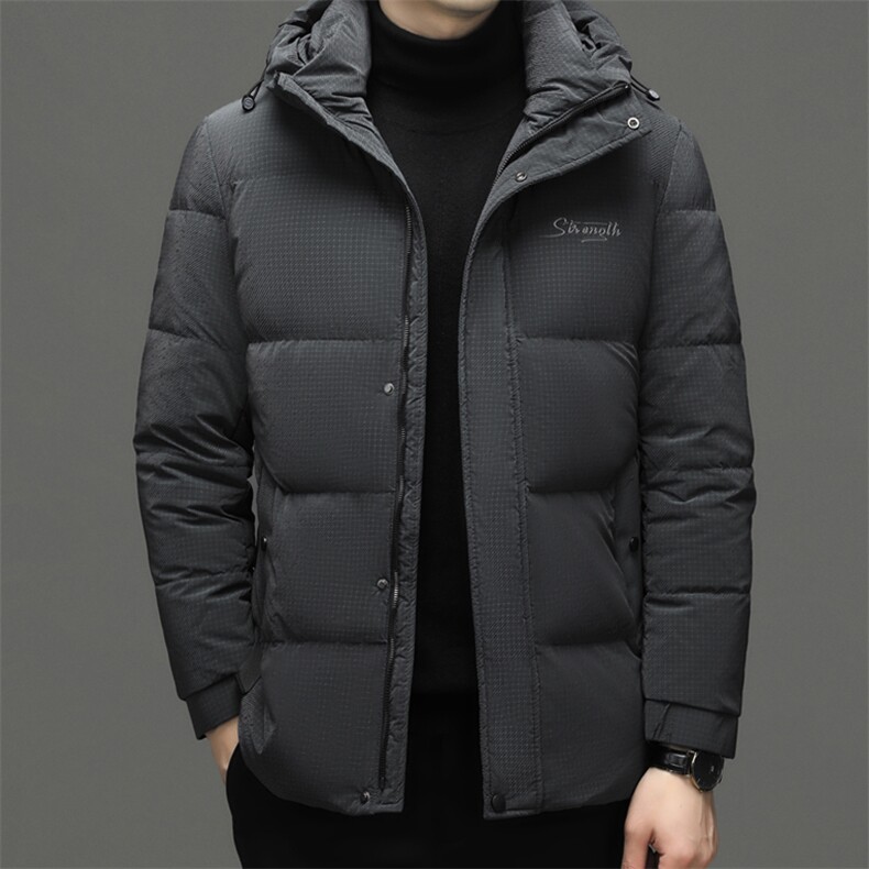 男士连帽商务休闲羽绒服新款冬季中年御寒宽松上衣厚款保暖外套,男装羽绒服,电商B212（原钱塘6029）