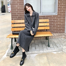 新款加厚蕾丝拼接法式小香风高级感套装裙190-5070-P210-K288，女装套装/套裙，2B190