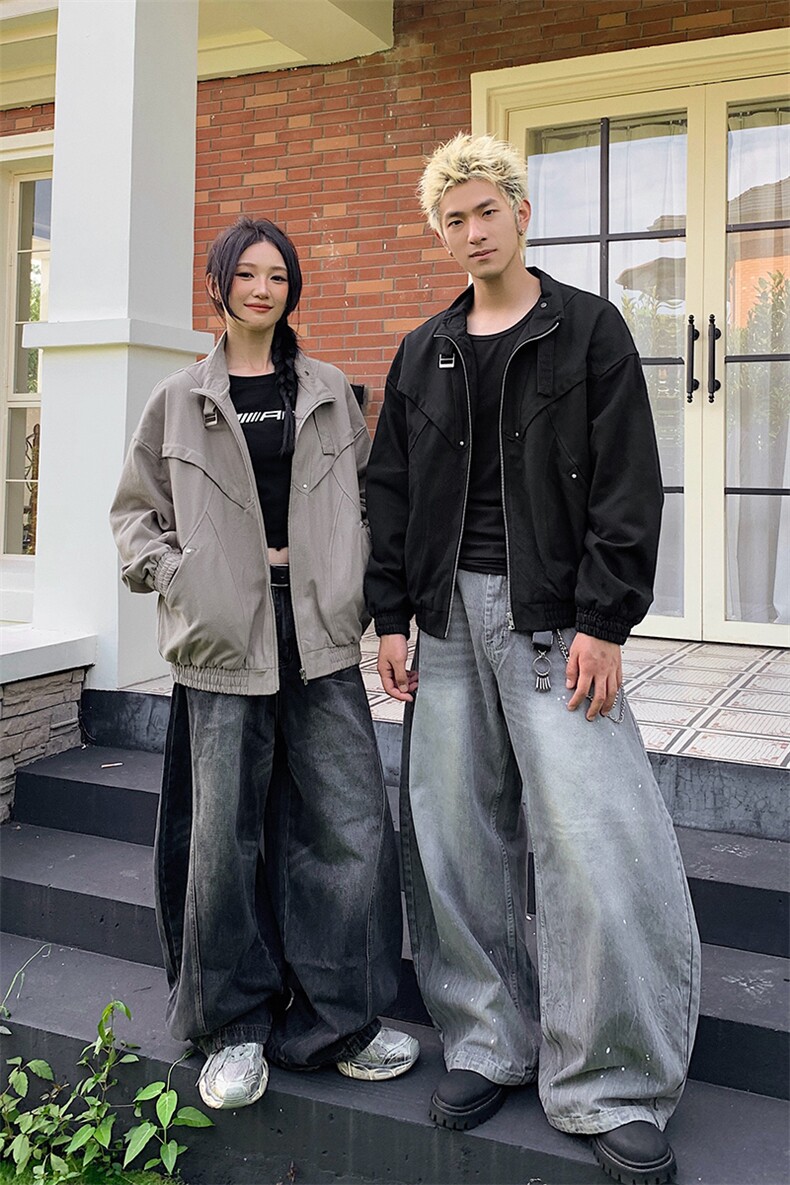 秋季工装夹克5Q4037-TP95168复古美式解构设计感男短款外套,男装夹克,电商A102