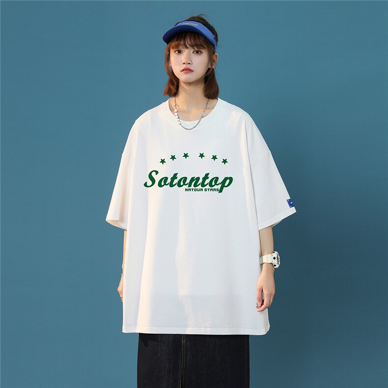 2025夏季新款satantap字母星星中性休闲圆领短袖T恤T859/P35控48,男装T恤,电商A148-1
