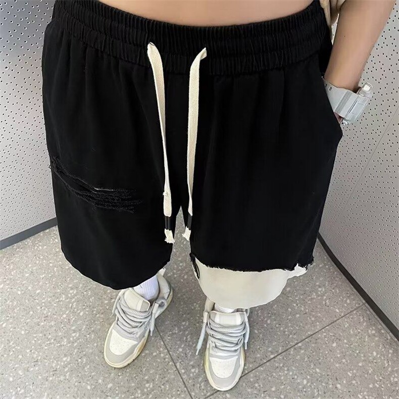 工装短裤男夏季小众设计感裤子五分裤休闲百搭宽松外穿RD6040-P38,男装牛仔裤,星座1008