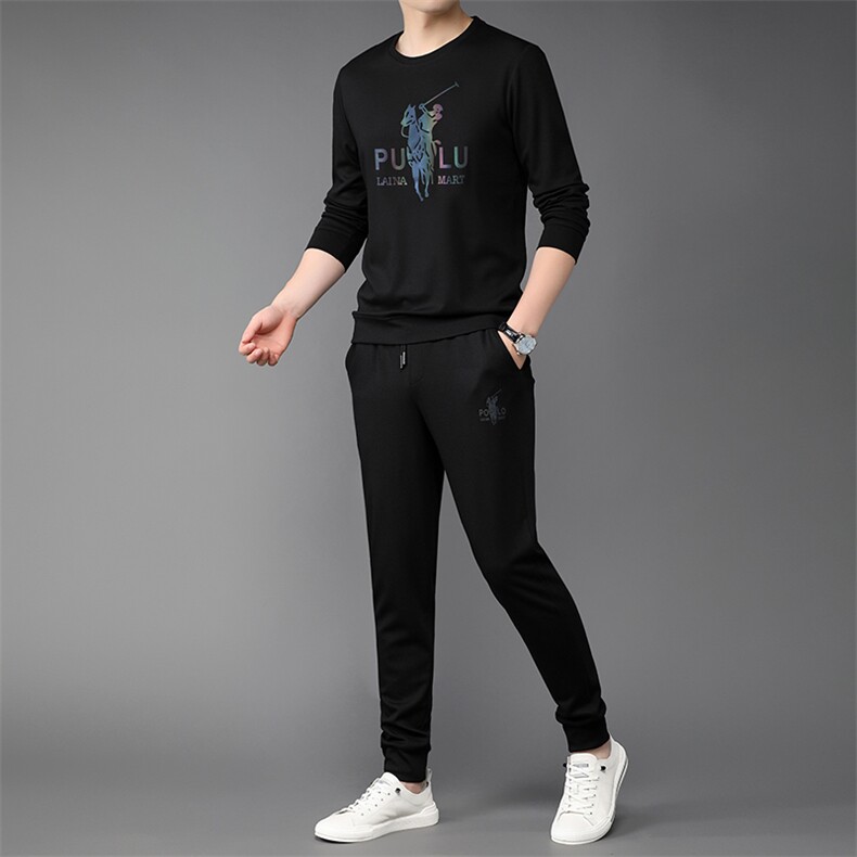 2023年夏款潮流休闲时尚男士运动短袖套装P120,男装休闲套装,电商D223-1