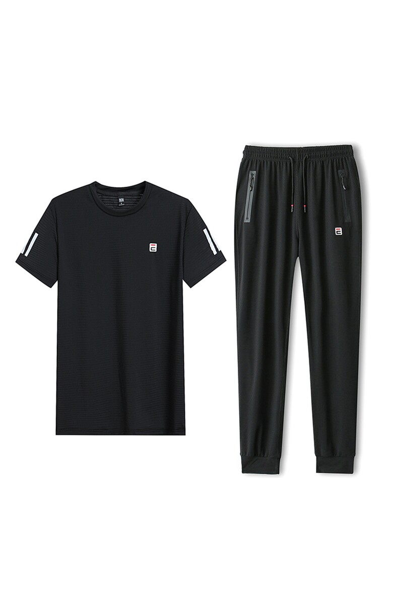 男夏装大码休闲运动套装冰丝网眼5032-1_L-4XLP1005XL-9XLP110,男装休闲套装,星座1516-1