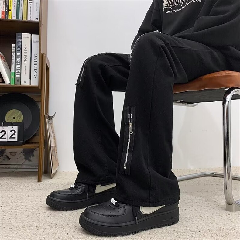 美式高街牛仔裤男韩版潮直筒裤子2024春季新款ins长裤RK1536-P41,男装牛仔裤,星座412-3