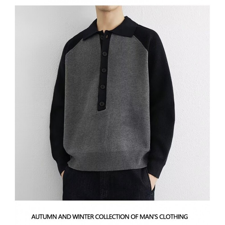 MM473-P67美式复古潮牌休闲慵懒风新款针织毛衣，男装针织衫/毛衣，星座617A-2