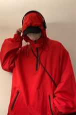 JK8010/P55春装新款现货暖色调港风冲锋衣男宽松夹克个性外套男潮，男装夹克，电商A141