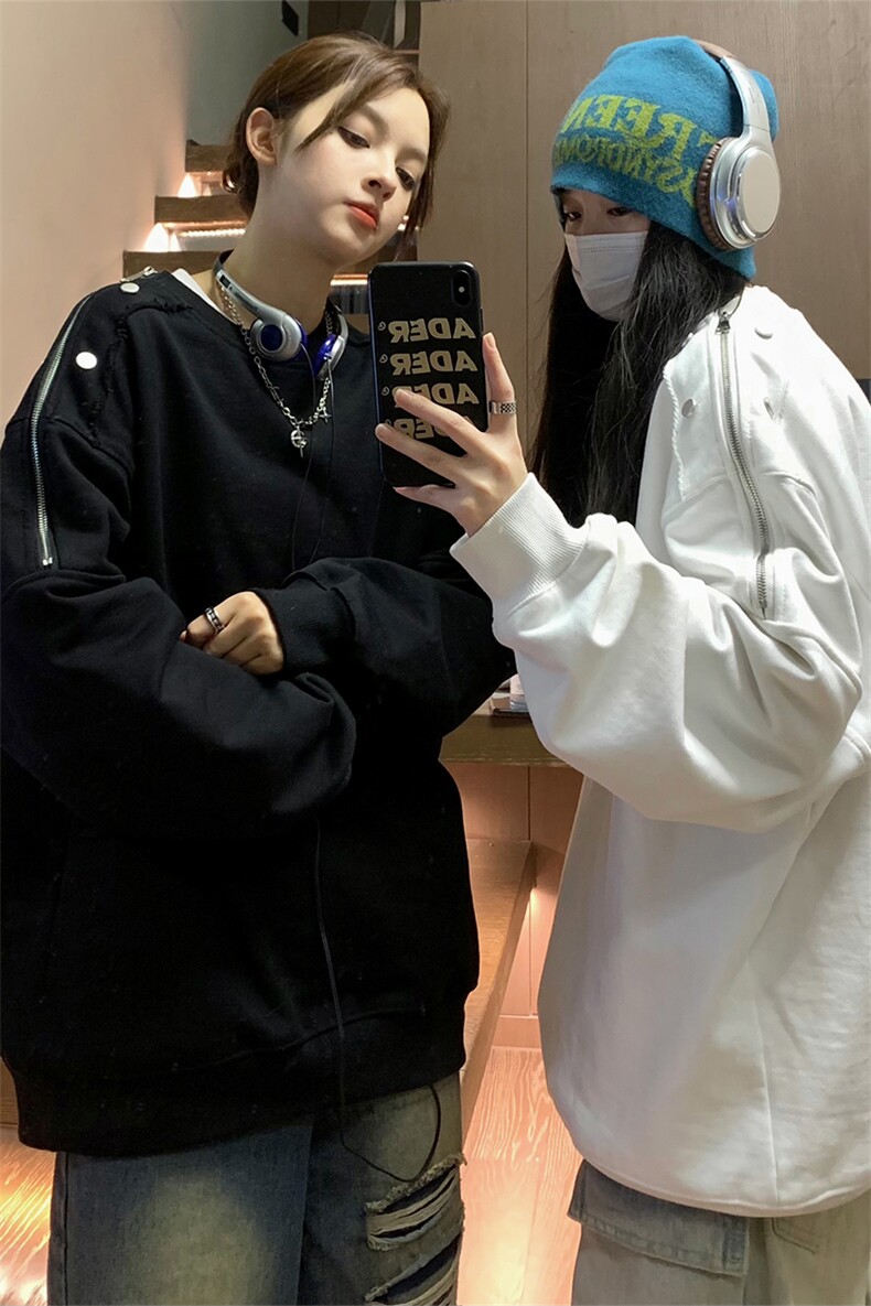 2024春季卫衣女C5367-TP55控价78可二开设计感多拉链圆领外套男,男装卫衣,电商A102-1