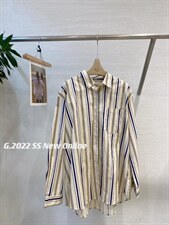 新款条纹衬衫均码4色，女装衬衫，G