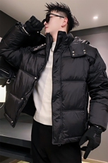 AY93/特P158控208冬季社会小伙连帽微宽松版型保暖棉衣男黑首1，男装棉衣，星座305B-1