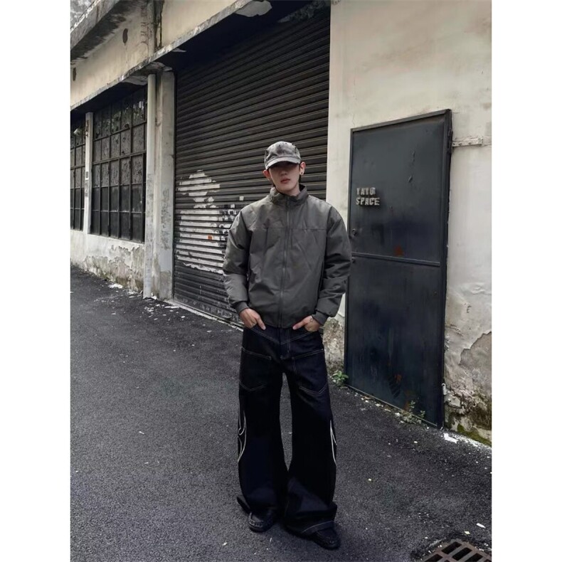 冬季棉衣男连帽潮牌韩版棉服外套港风ins宽松休闲潮流青少年棉袄,男装棉衣,四季星座505