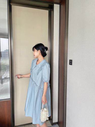 小海军连衣裙，女装连衣裙，E-77