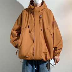 冲锋衣男高品纯色宽松夹克外套DSA157B-J90-P60，男装夹克，电商A157B