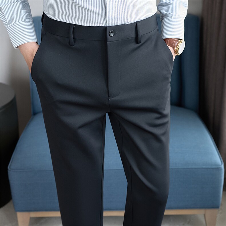 K6519-P68男士秋冬加厚三防面料休闲修身西裤28-38码，男装西裤，电商A211