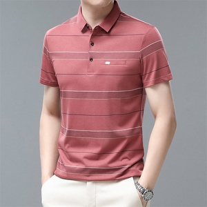 中年爸爸装夏季短袖T恤休闲商务POLO衫时尚潮流上衣服QP1640-P53图片