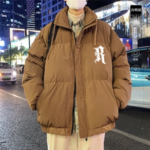 港风ES 冬季新款立领白鸭绒羽绒服男潮宽松印花 YR6210 P195控258图片