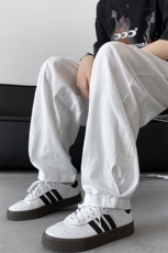 8XL-M特大码冰丝棉麻宽松休闲长裤男高端亚麻灯笼裤太极裤K982P58，男装休闲裤，电商D206-1