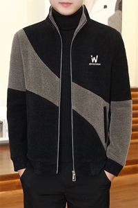 秋冬新款男士高品质加绒加厚毛呢大衣夹克外套上衣D28P145控238图片