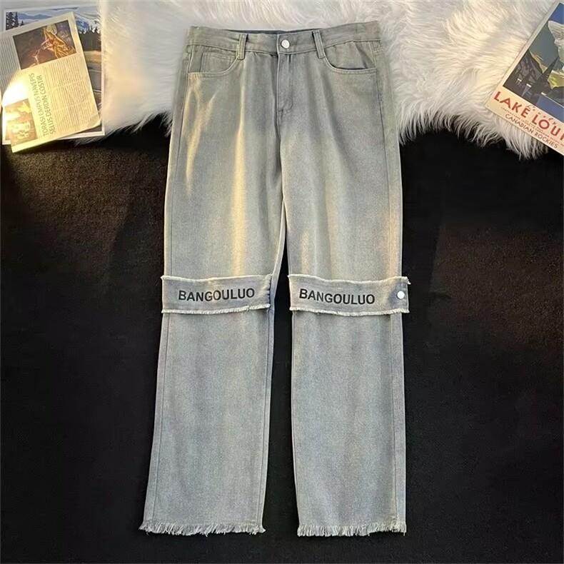 美式牛仔裤男春秋新款休闲直筒裤K5092P40,男装牛仔裤,星座1116-2