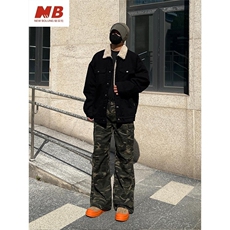 现货加绒牛仔棉服男冬季棉衣外套羊羔绒翻领夹克毛领MY1089-P110，男装夹克，星座1103-3