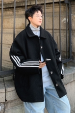 冬季新款韩版情侣宽松毛呢大衣风衣港风呢料夹克外套男YF802-P110，男装夹克，电商B295