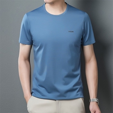 BGW32526男式2023夏季新款T恤衫男短袖圆领休闲体恤P56，男装T恤，电商B360