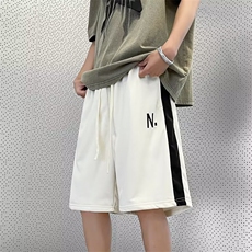 新款运动裤青春流行宽松型潮五分裤日系男原宿K132-P28，男装休闲裤，星座1109-3