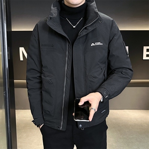 纯色无帽立领羽绒服休闲百搭上衣外套男A329-YR8802-P185图片