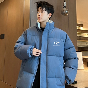 ！2023冬季新款男士立领棉服百搭学生印花棉衣外套MY120P70图片