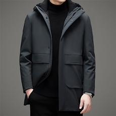 新款羽绒服男常规冬季连帽中青年男士保暖潮流外套MSNAY7076-P365，男装羽绒服，电商B212（原钱塘6029）