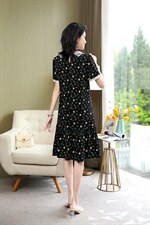 现货～新款连衣裙～气质款L到4XL，女装连衣裙，欧雅思丹尔